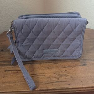 Vera Bradley Quilted Wristlet Wallet in Gray
